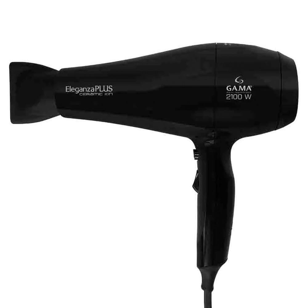 Secador De Cabelo Gama Eleganza Plus Ceramic íon 2100w Preto 127v