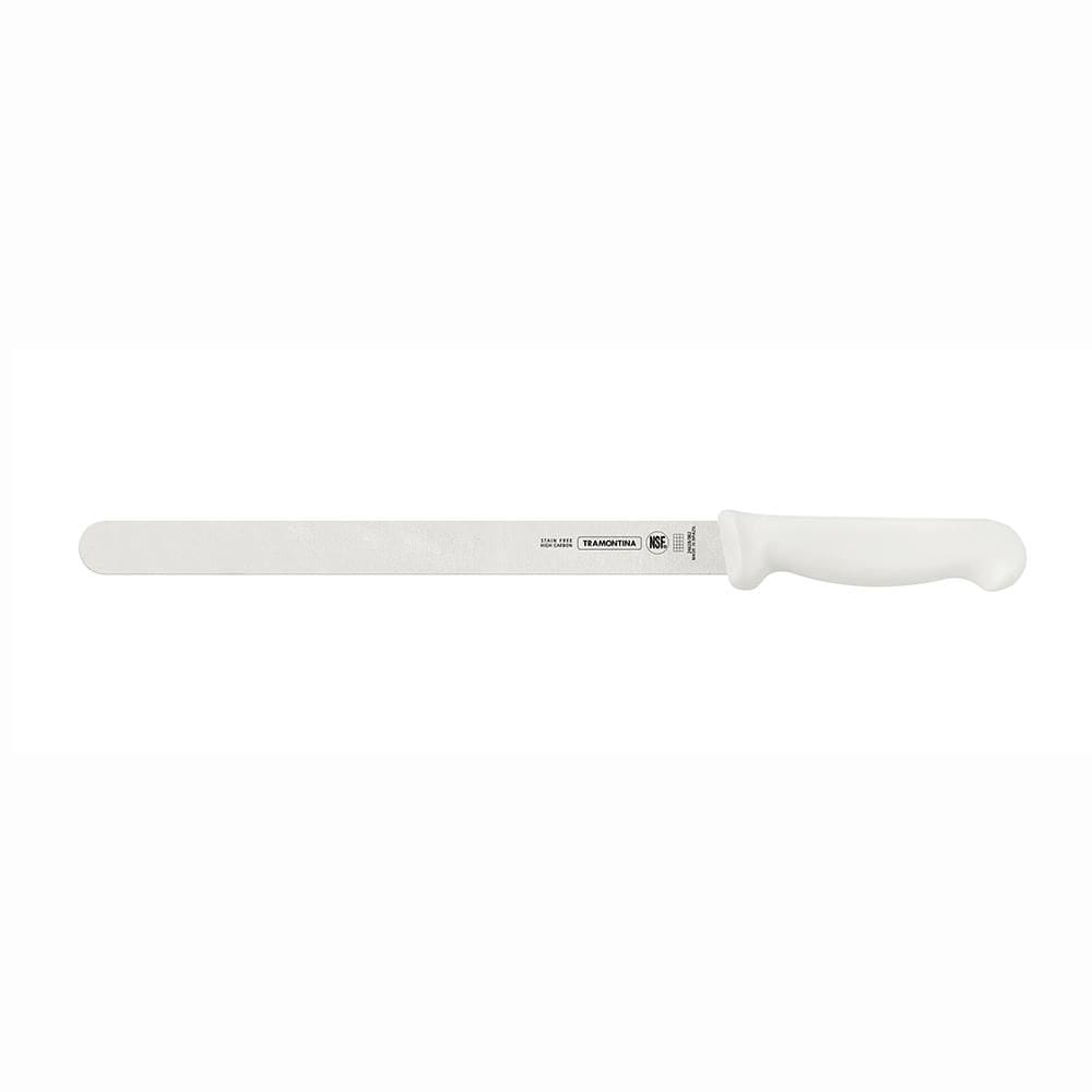 Faca Fiambres Lâmina Inox e Cabo em Polipropileno Branco 12” - Tramontina 24628082