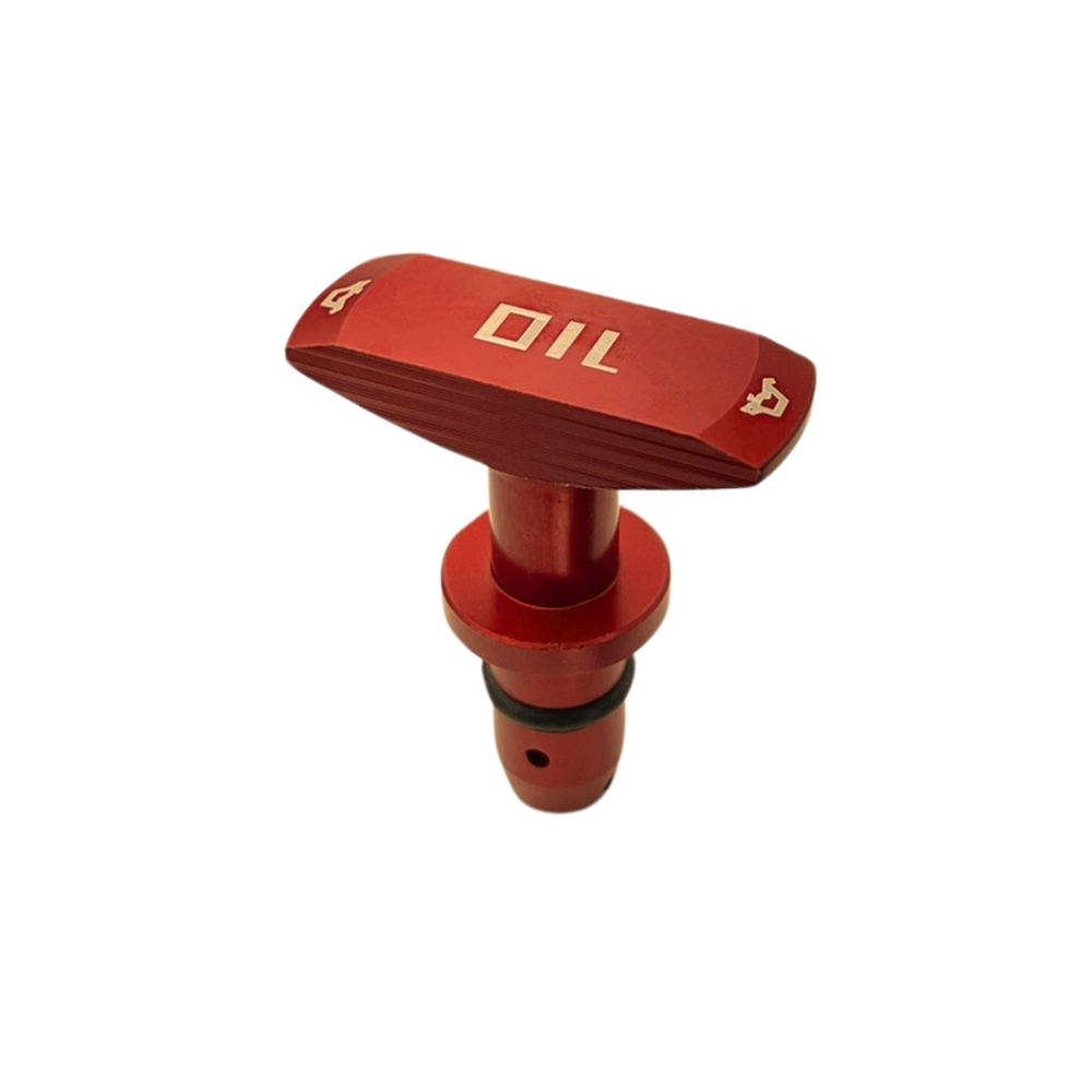 Puxador Vareta Óleo Motor Tuning Universal Vermelho Metal