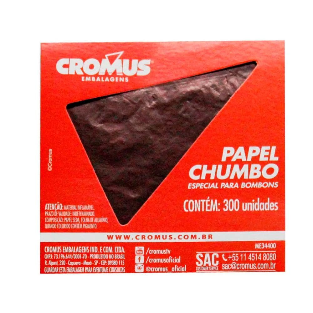 Folha Papel grafite 10x9,8 Prata c/300 - Cromus