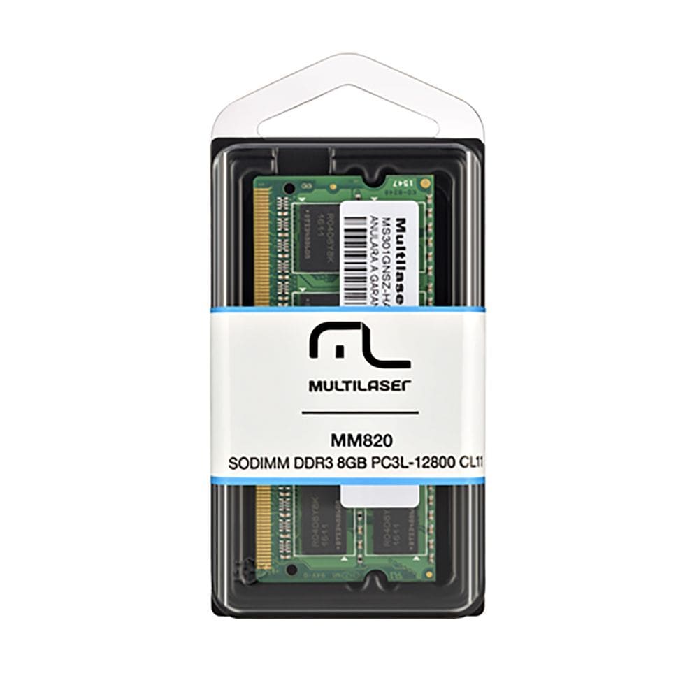 Memória Ram Notebook DDR3 1600 Mhz 1.35V mm820 - 204 pinos