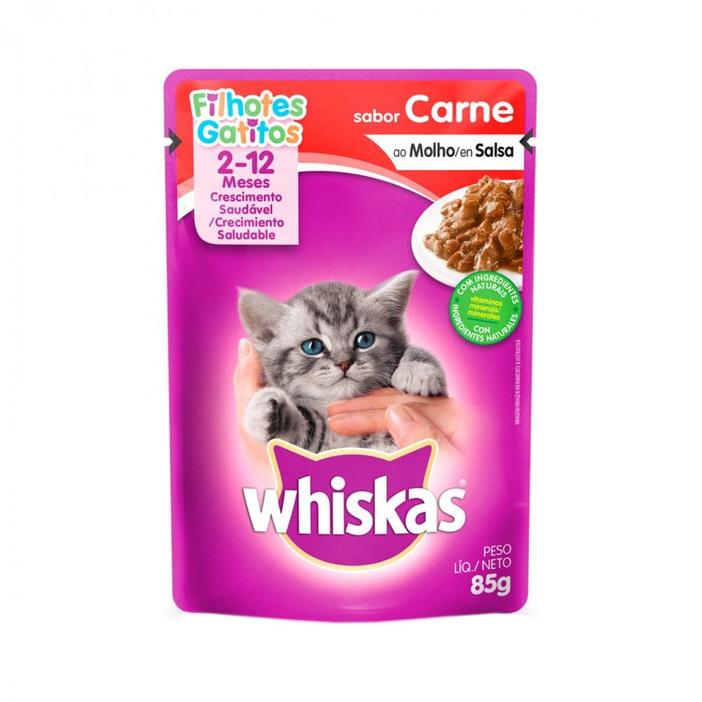 Whiskas Sache Filhote Carne 85 g