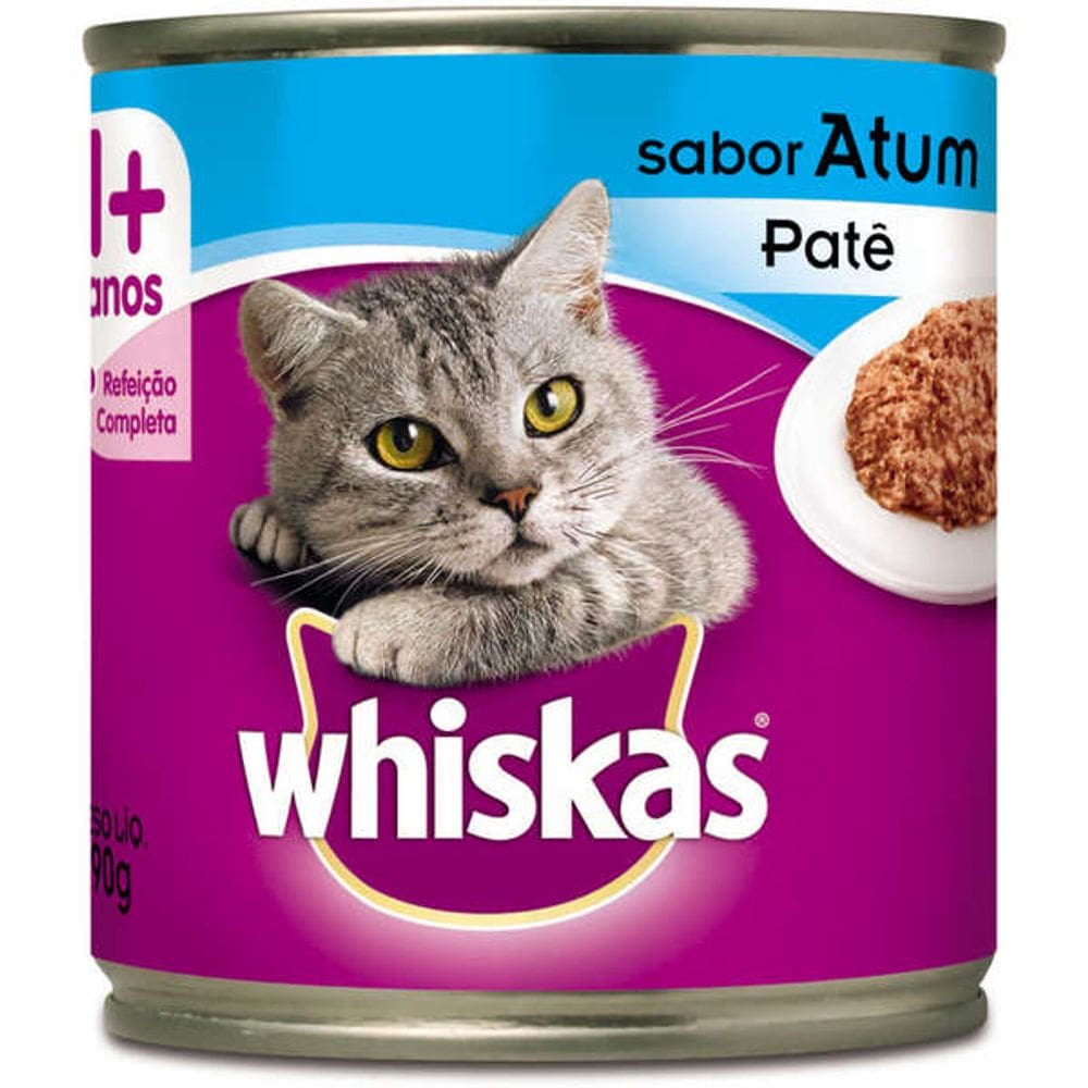Whiskas Lata Atum Patê 290 G.