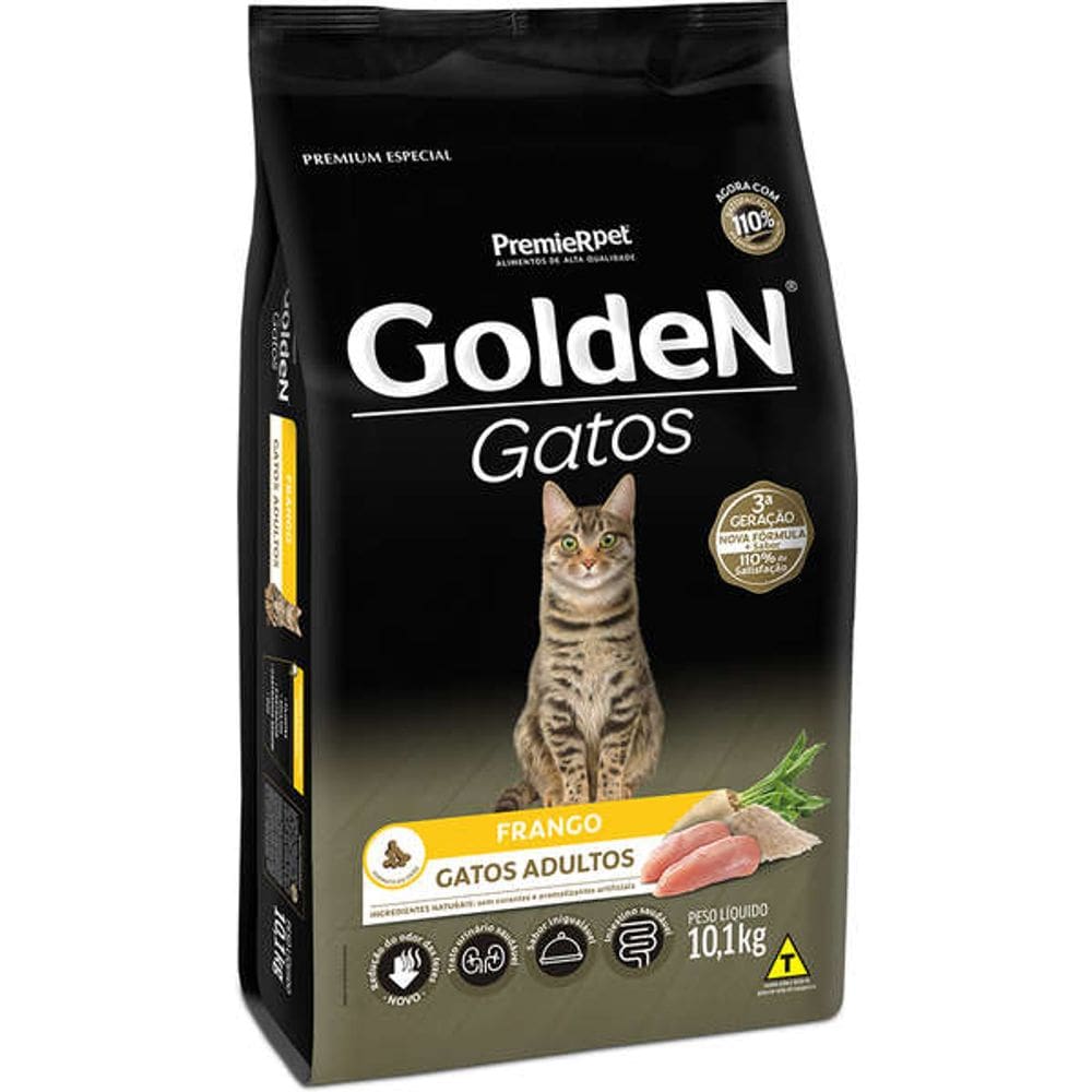 Golden Gatos Ad. Frango 10,1 Kg
