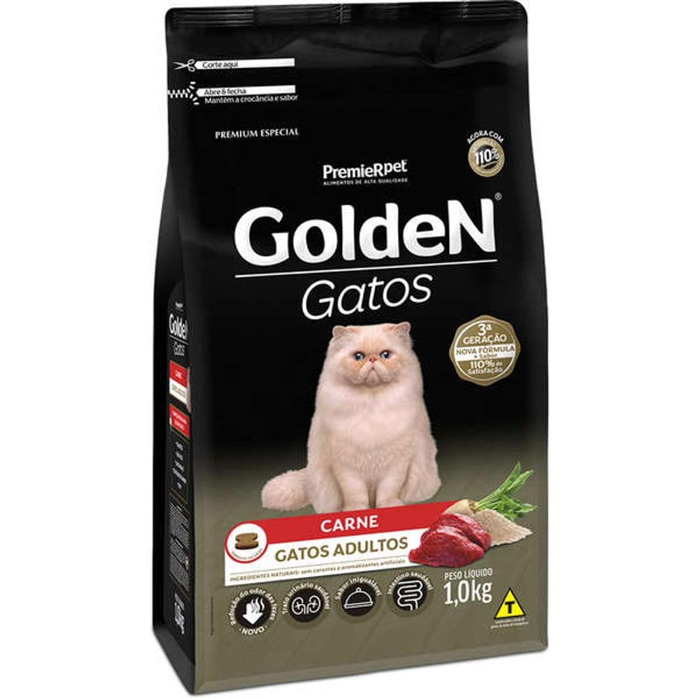 Golden Gatos Ad. Carne 1 Kg