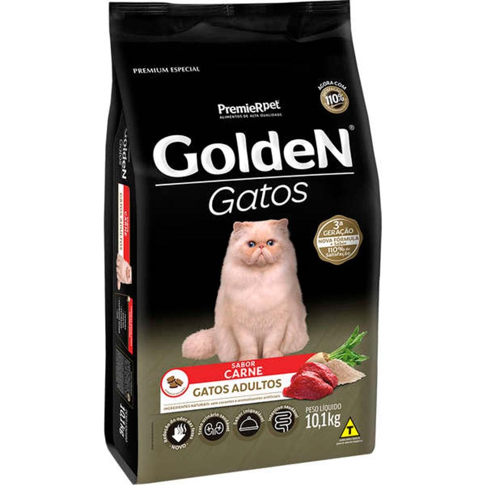 Golden Gatos Ad. Carne 10,1 Kg