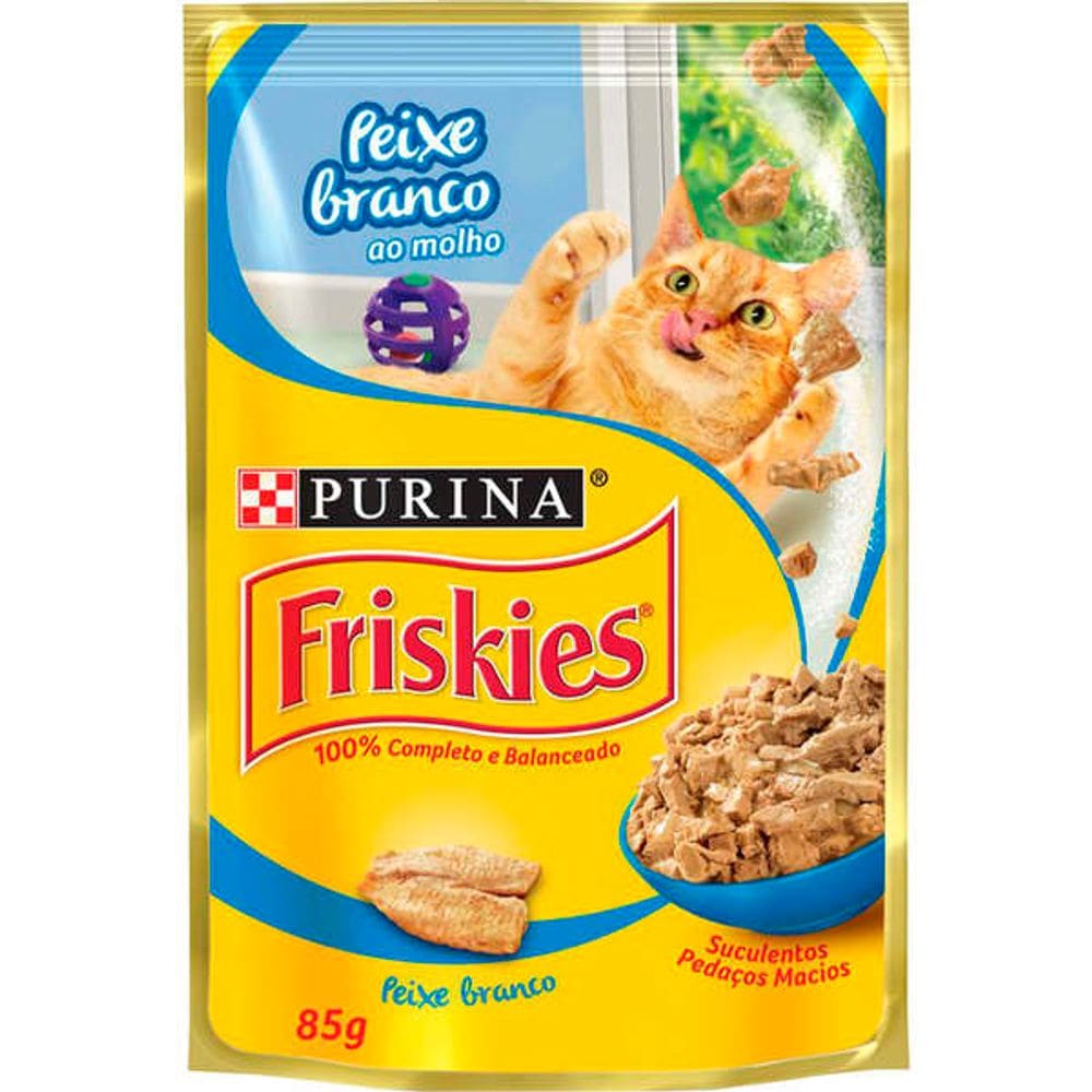 Friskies Sache Peixe Branco ao Molho 85 g