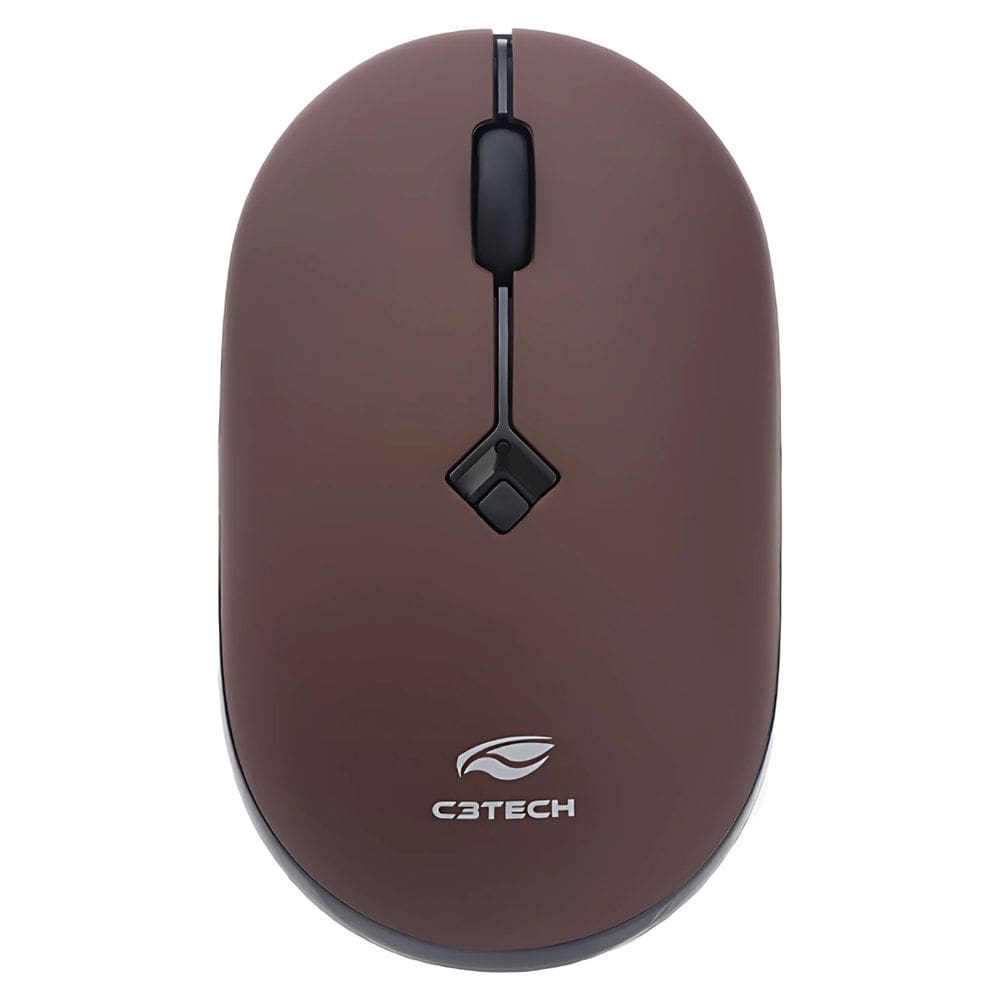 Mouse Sem Fio RC Nano, 2.4GHz, 1.600 DPI, M-W60RD, C3Tech, Plug and Play - Vermelho