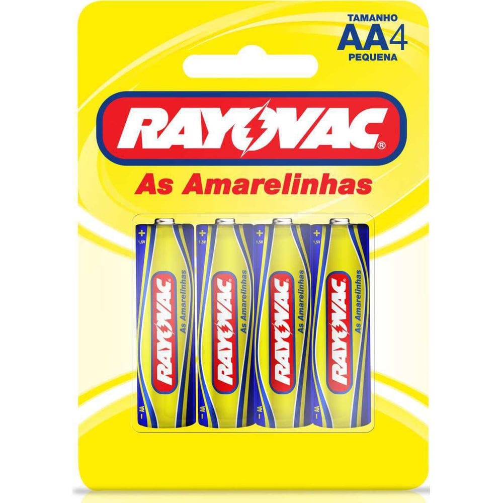 Pilha Zinco Pequena Aa 48 Blisters X 4Unid.