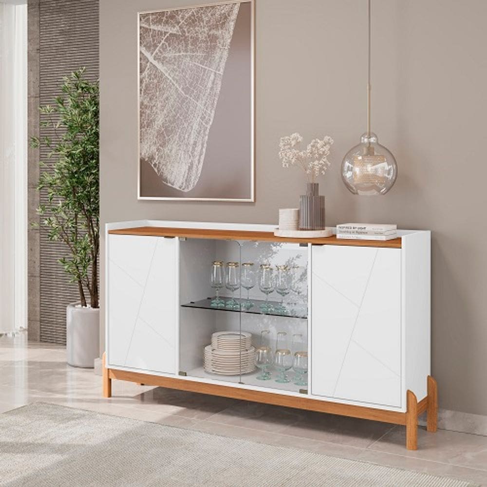 Buffet Bari 1.70 Branco/Cedro - Casa D Móveis