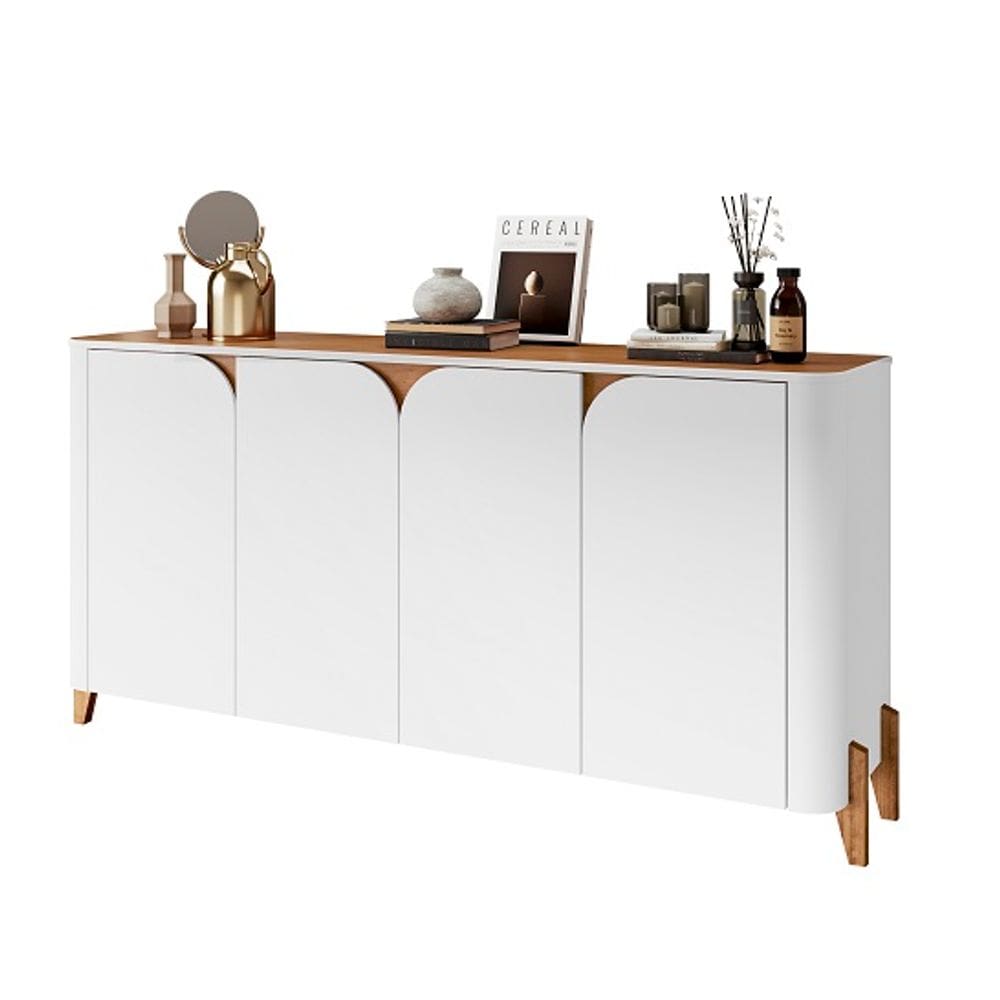 Buffet Memphis Branco/Cedro - Casa D Móveis