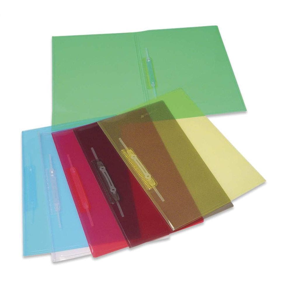 Pasta Grampo Trilho Plástica Oficio Amarela Soft Pct Com 10