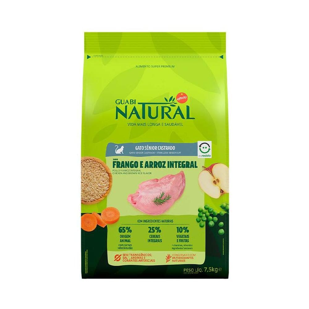 Guabi Natural Gatos Adultos Castr. Senior 7,5Kg