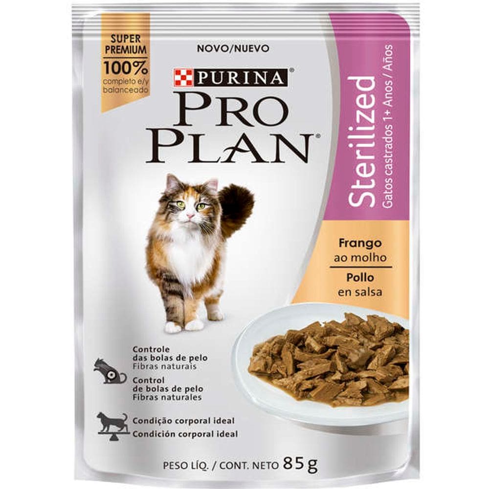 Pro Plan Sache Cat Ad. Frango 85 g