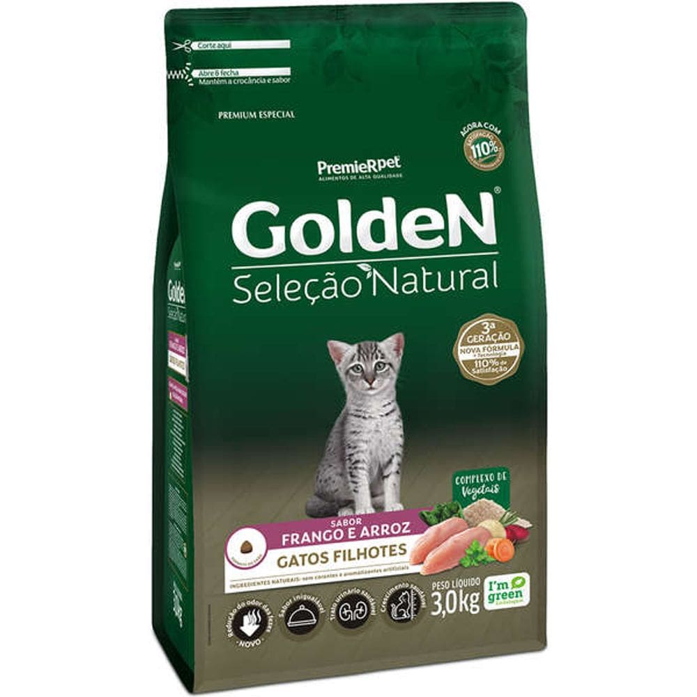 Golden Seleçao Nat. Gatos Filh. 3 Kg