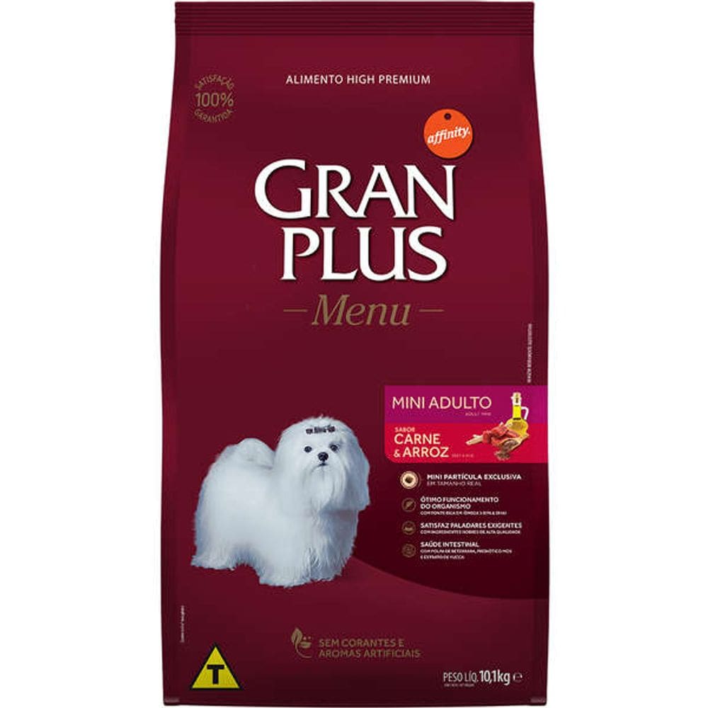 Gran Plus Caes Ad. Mini Carne 10 Kg