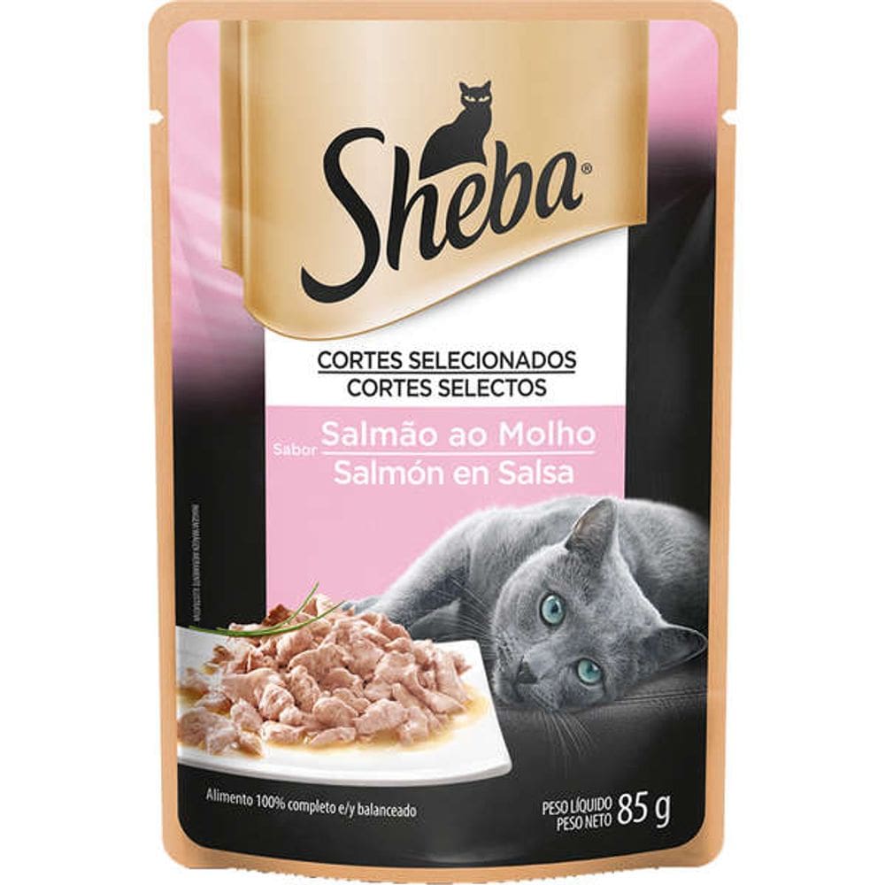 Sheba Sache Cat Ad. Salmão 85g