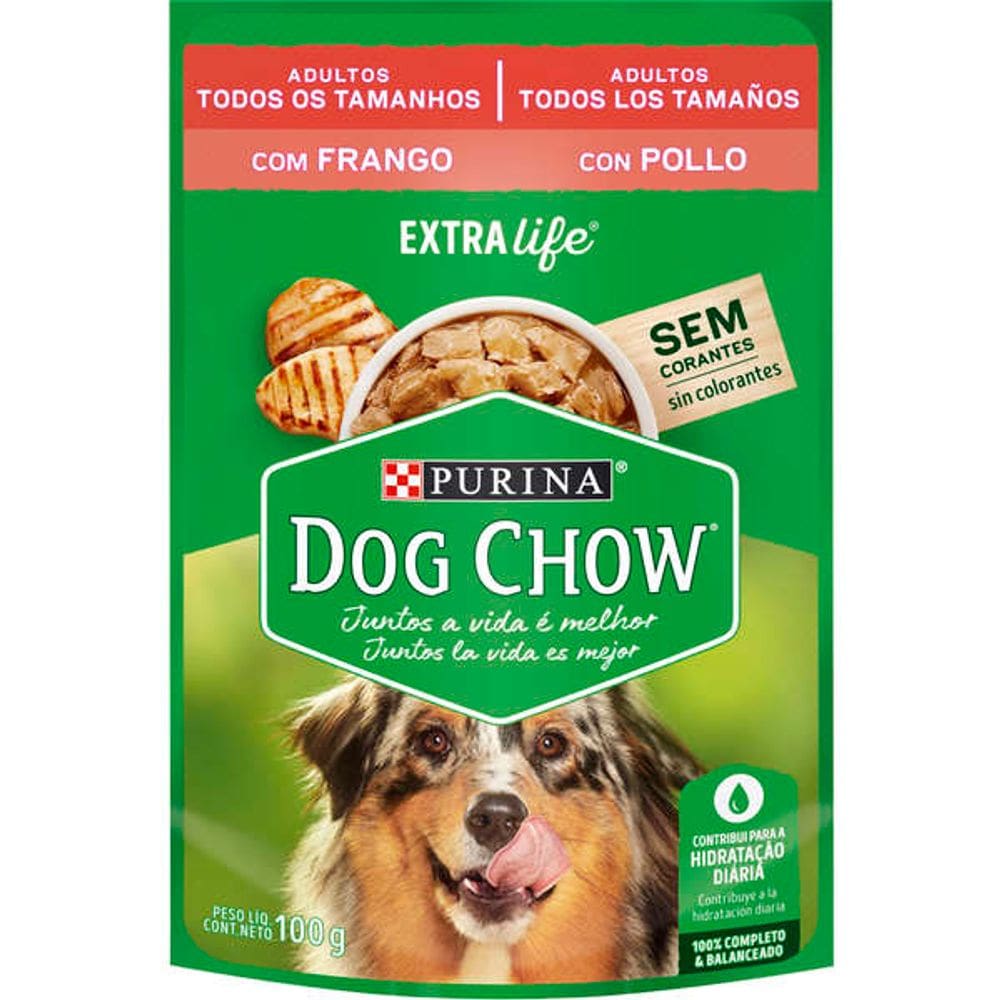 Dog Chow Sache Ad. Frango e Arroz 100 g