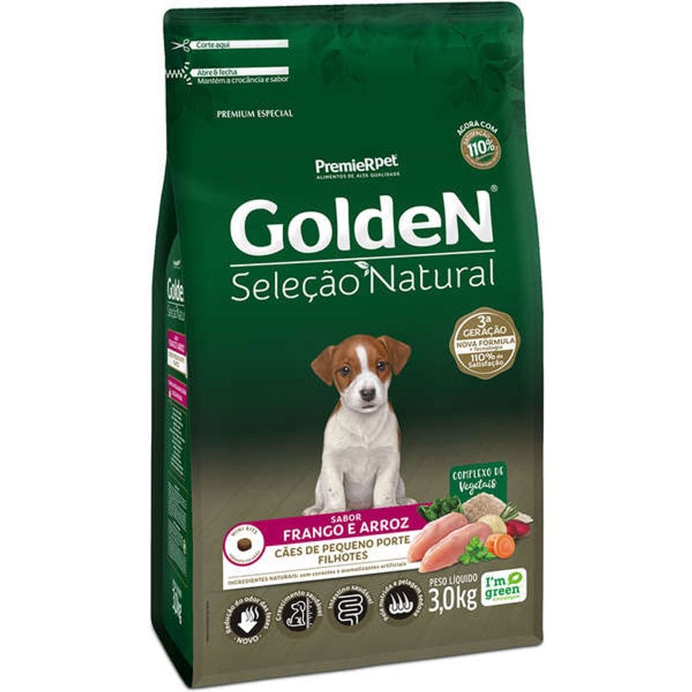 Golden Seleçao Nat. Caes Filhote M.B 3 Kg