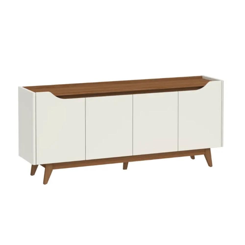 Buffet 4 Portas Pulse Off White e Canella