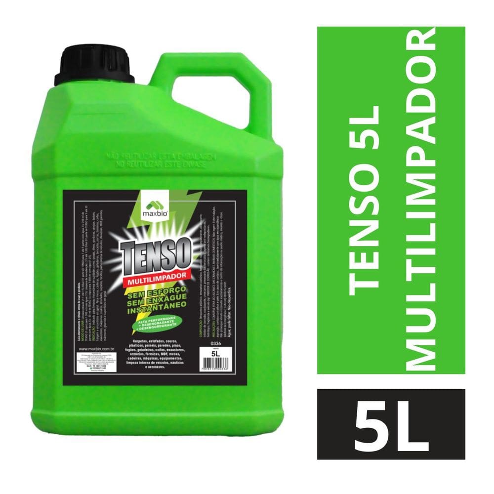 Tenso Limpa Estofados Sofá Banco De Carro Pisos 5L Multiuso Maxbio