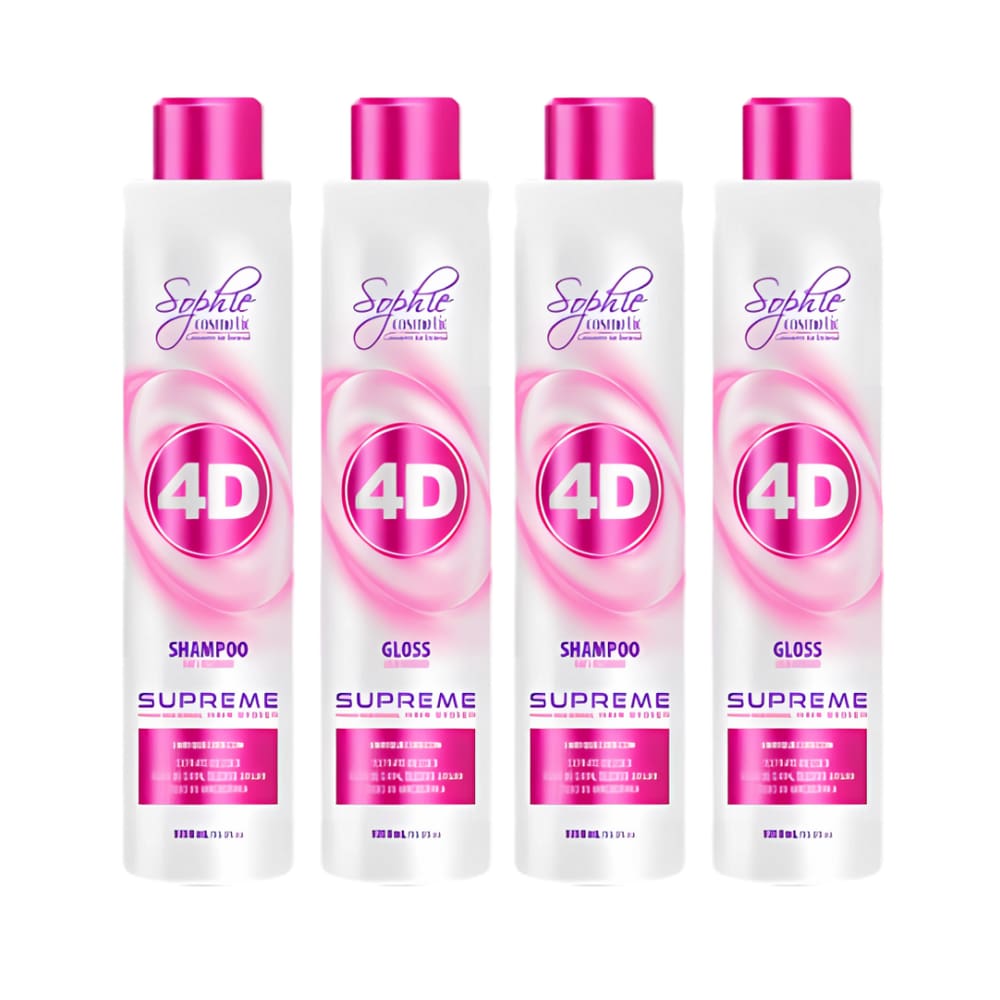 Kit 2 Unidades Progressiva 4D 1L Sophie Sh+Gloss