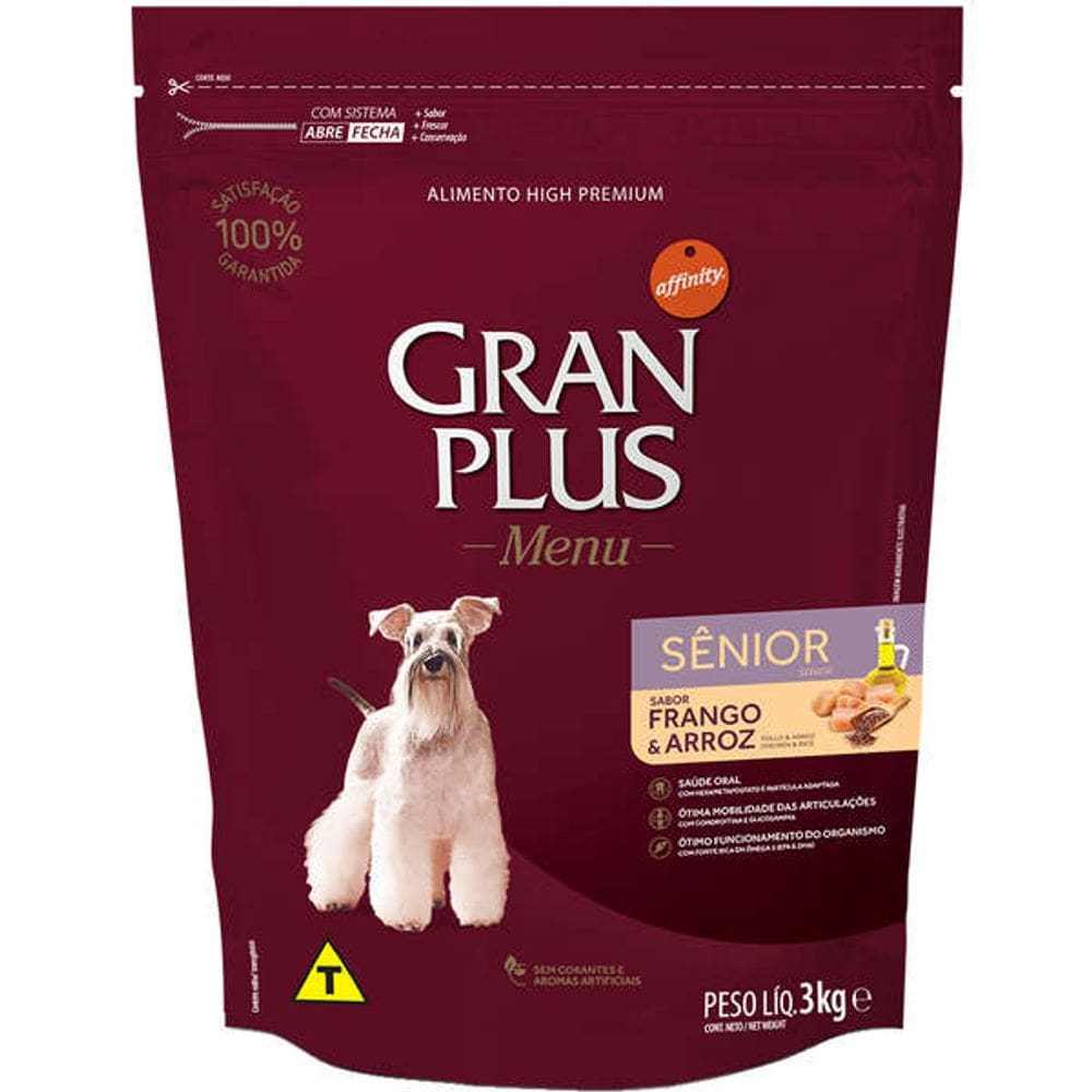 Gran Plus Caes Ad. Senior 3 Kg