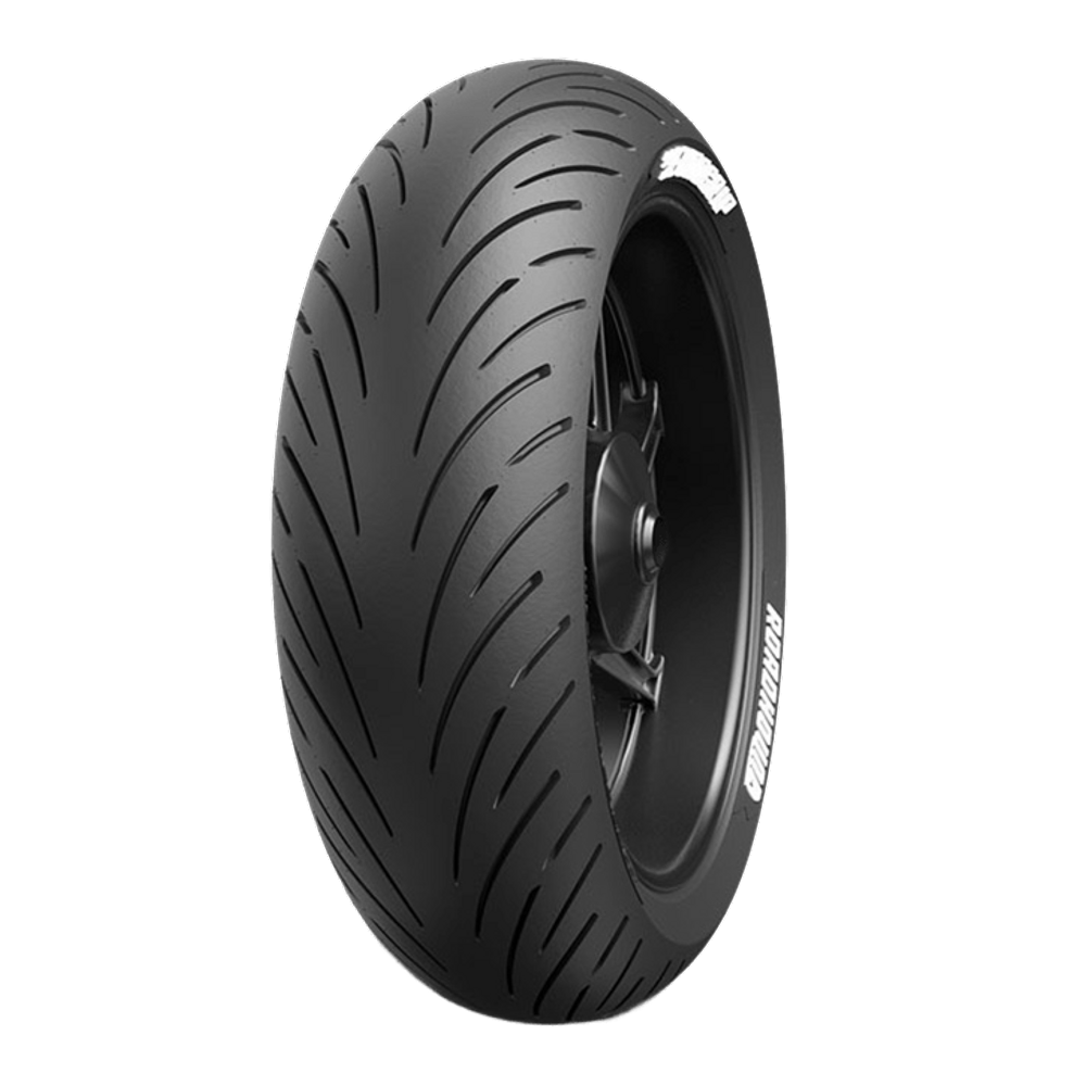 Pneu 180/55-Zr17 73W Traseiro Eurogrip Roadhound Uso Sem Camara Mt07 Mt09 Tracer Cbr600 Cb1000 Ninja Zx9r Z750 Bandit