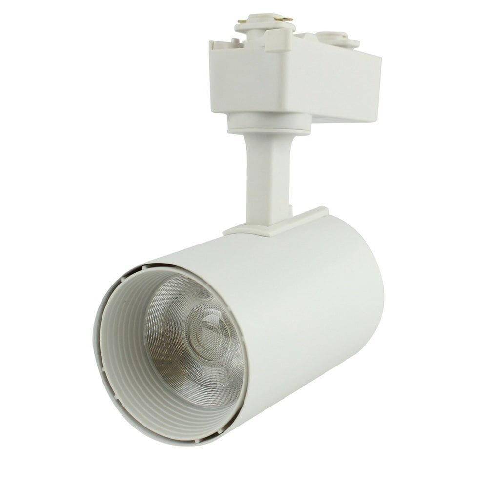 Spot Trilho Led 7w 3000k Bivolt Luz Quente Foxlux Branco