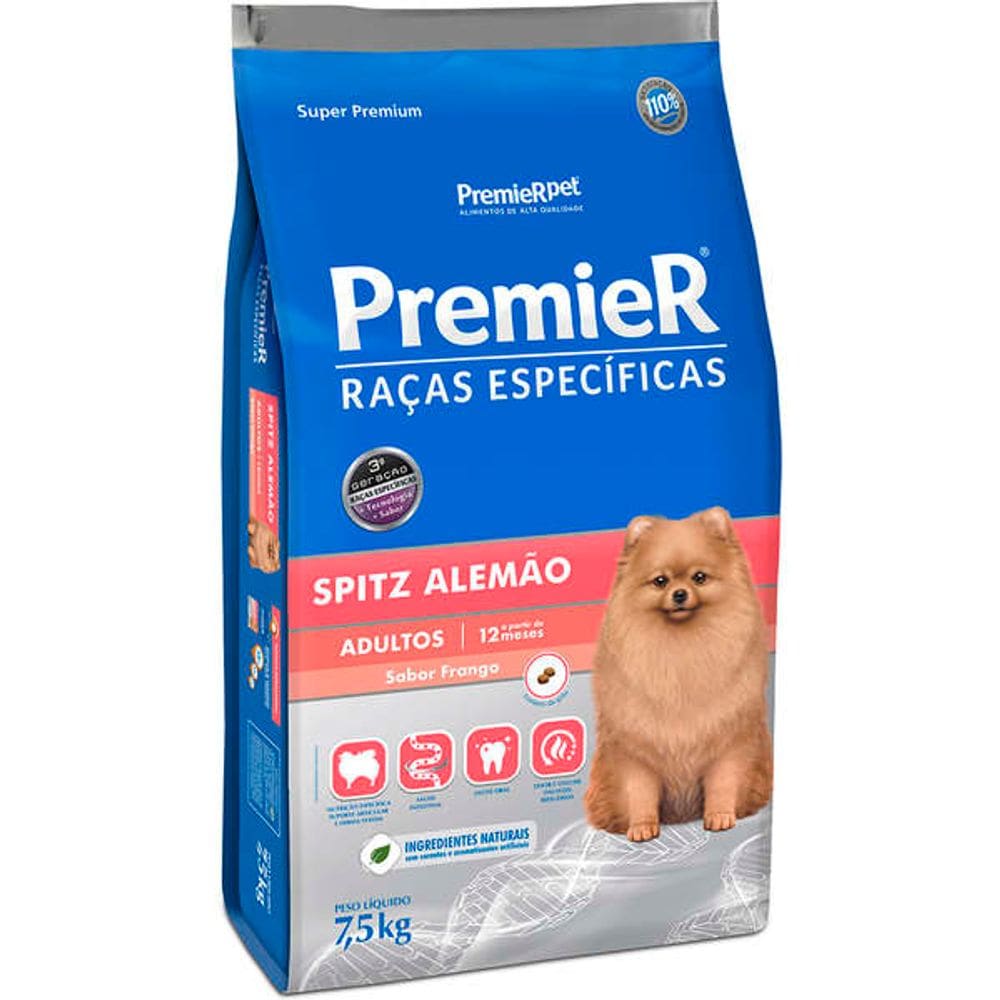 Premier Raças Spitz Alemao Ad. 1 Kg