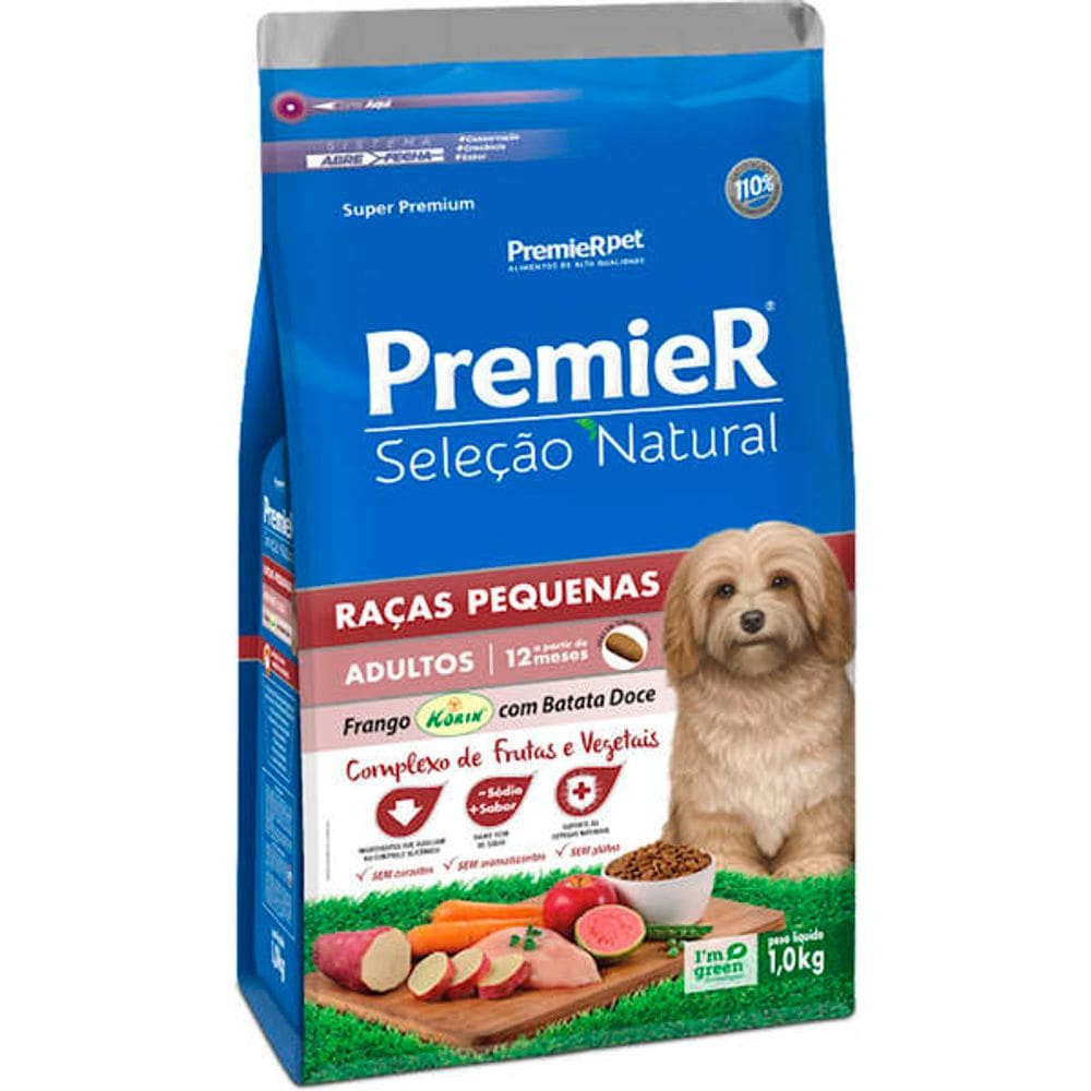 Premier Seleçao Natural Caes Ad.FR B. Doce 1 Kg