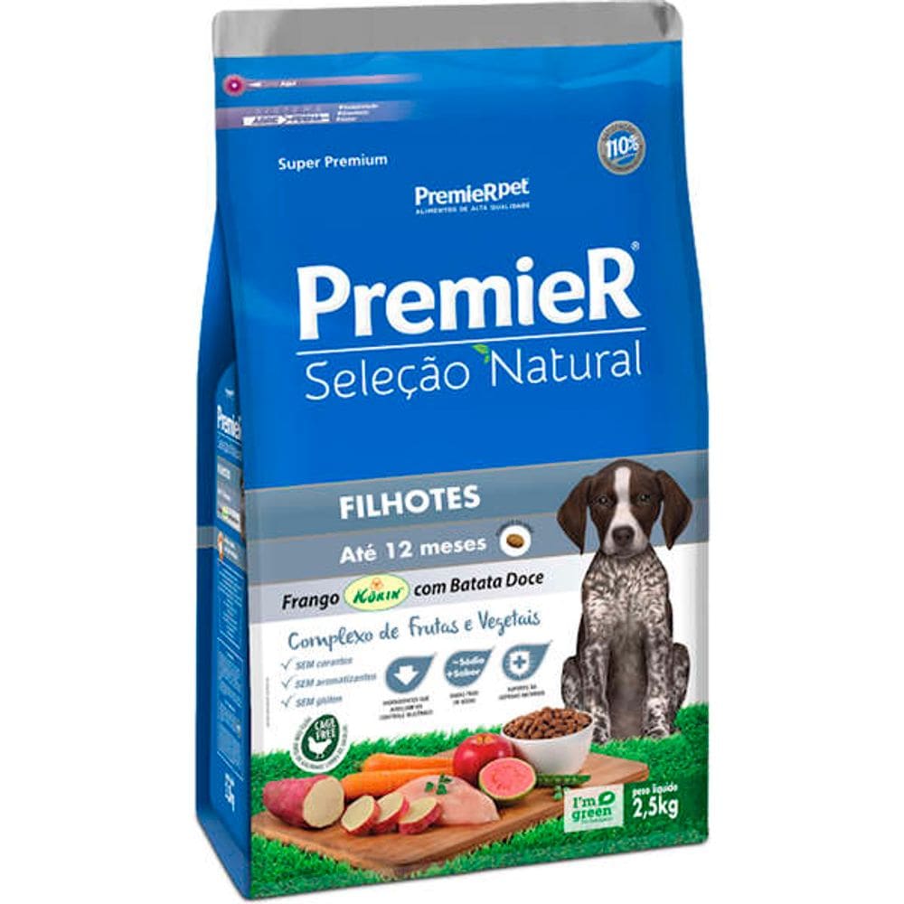 Premier Selaçao Natural Caes Fil. B.Doce 2,5 Kg