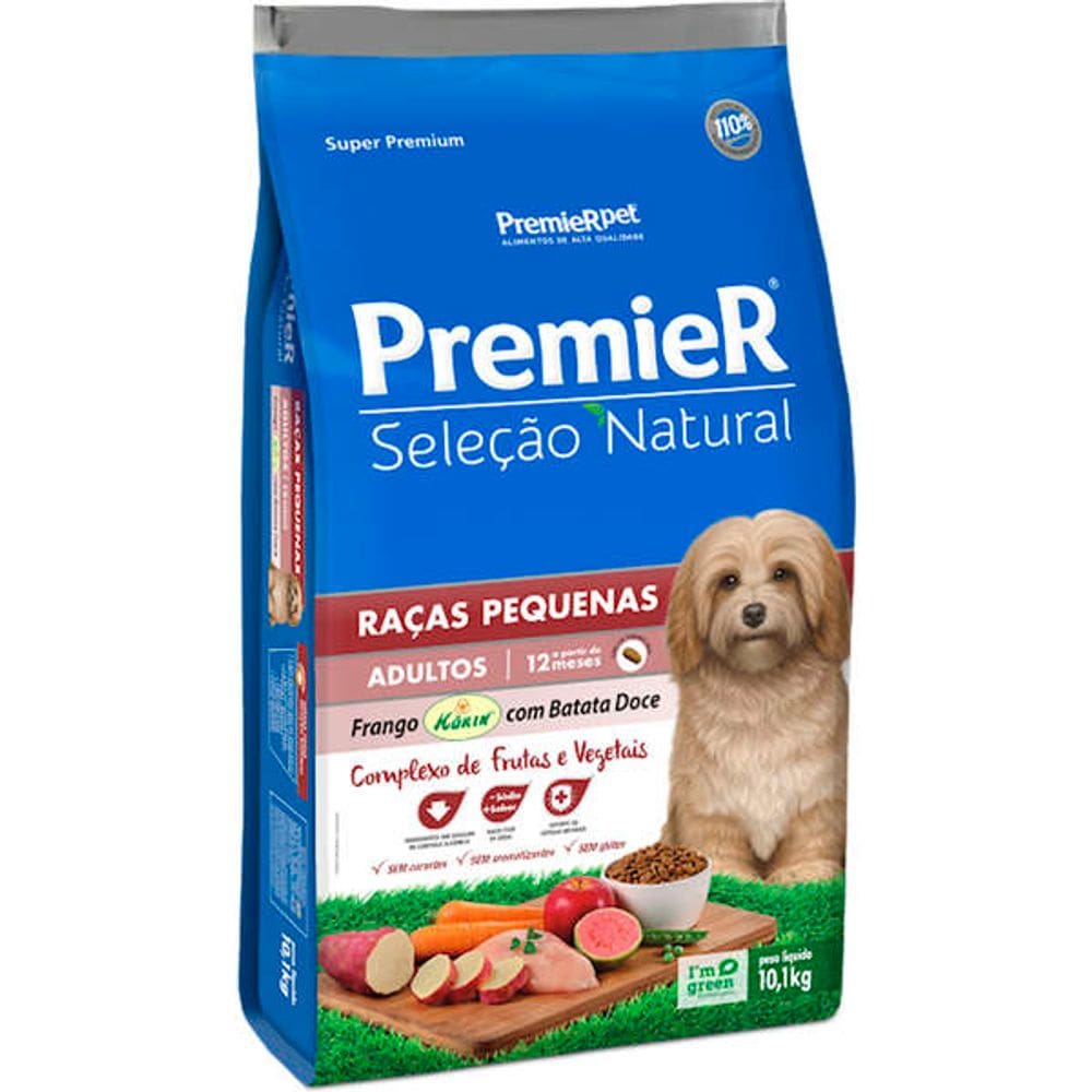 Premier Seleçao Natural Caes Ad.FR B. Doce 10,1 Kg