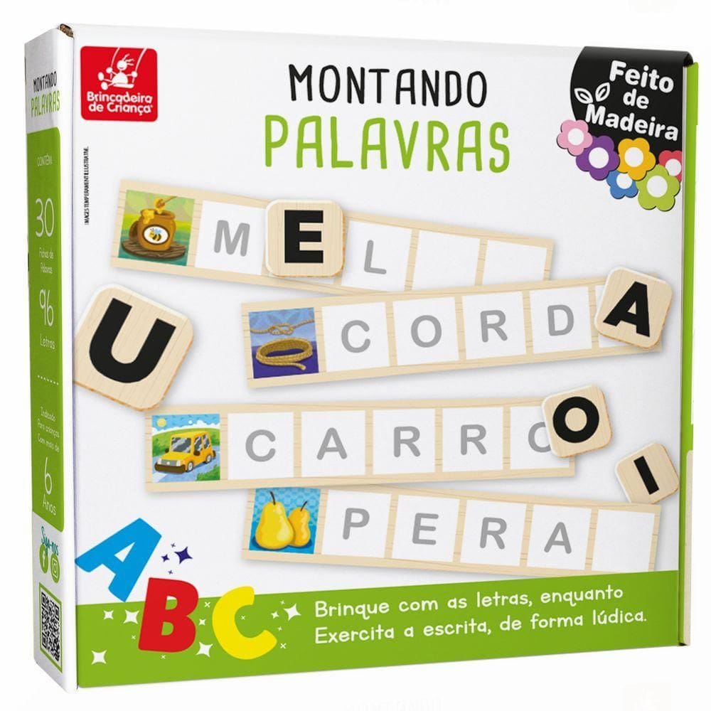 Jogo Montando Palavras - Brincadeira de Criança