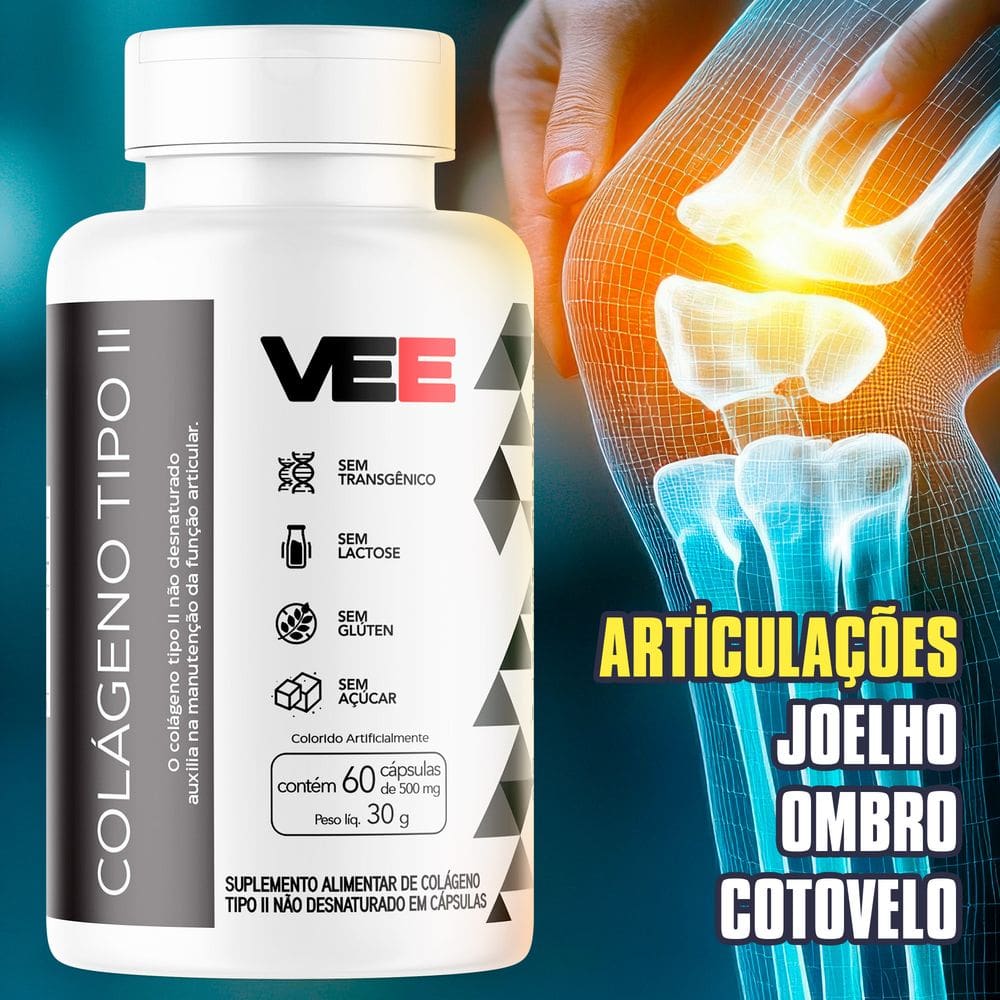 Colágeno tipo 2 ll  60 cápsulas - Premium ! Articulações Fortes! Alta Qualidade ! Mais vendida do Brasil!!