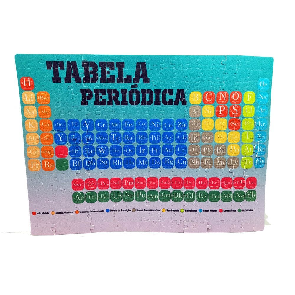 Quebra-cabeça Tabela Periódica de 120 peças em MDF