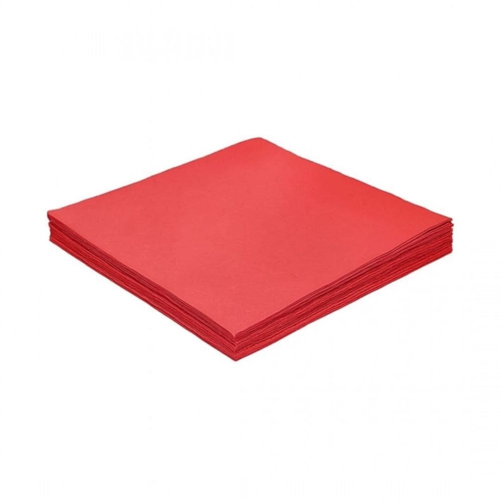 Guardanapo Vermelho 33x33 Silver 20 Un