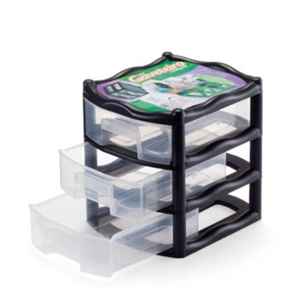 Gaveteiro Retangular Com 3 Gavetas - Ref: 0836