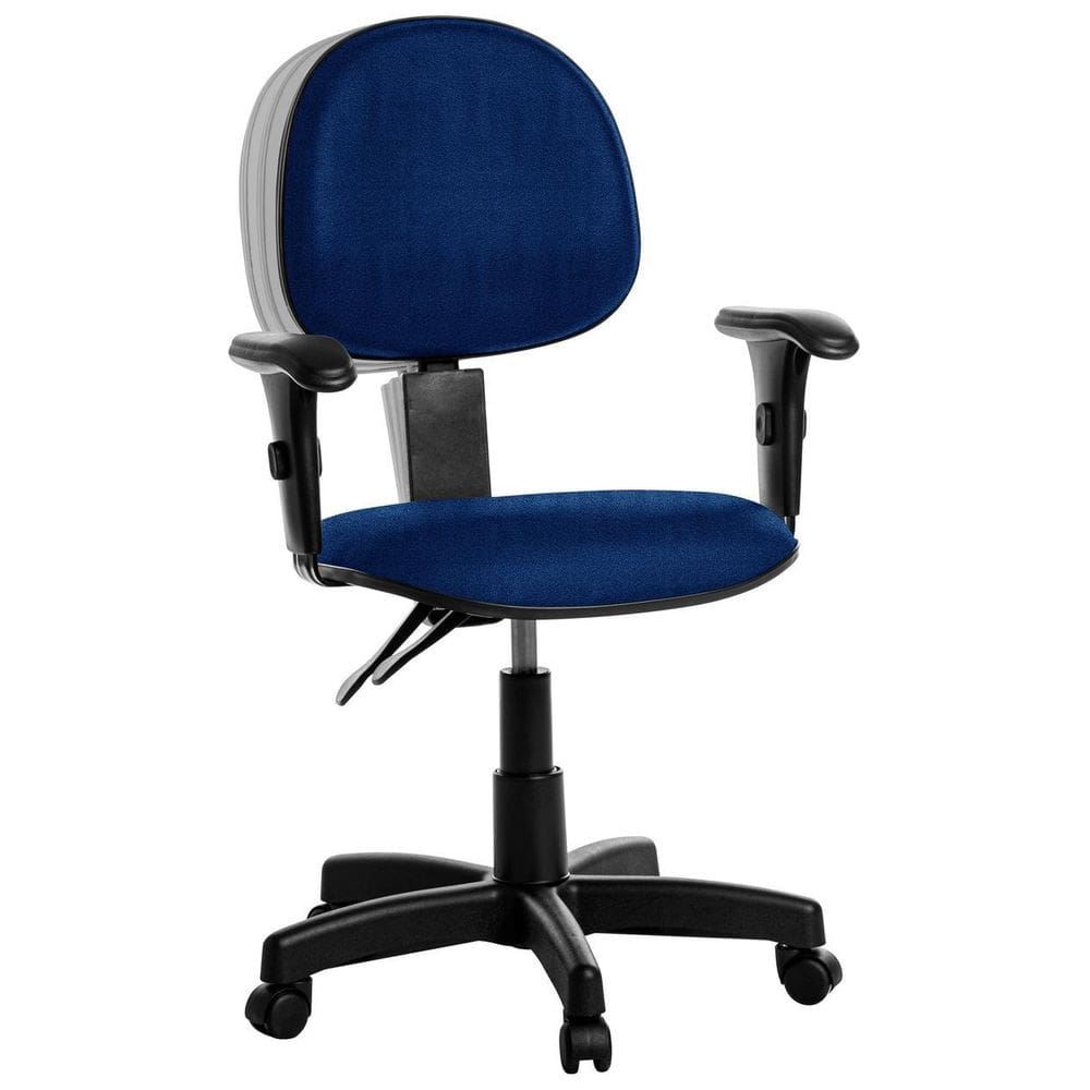 Cadeira Ergonômica Executiva Com Braço Azul Rcp