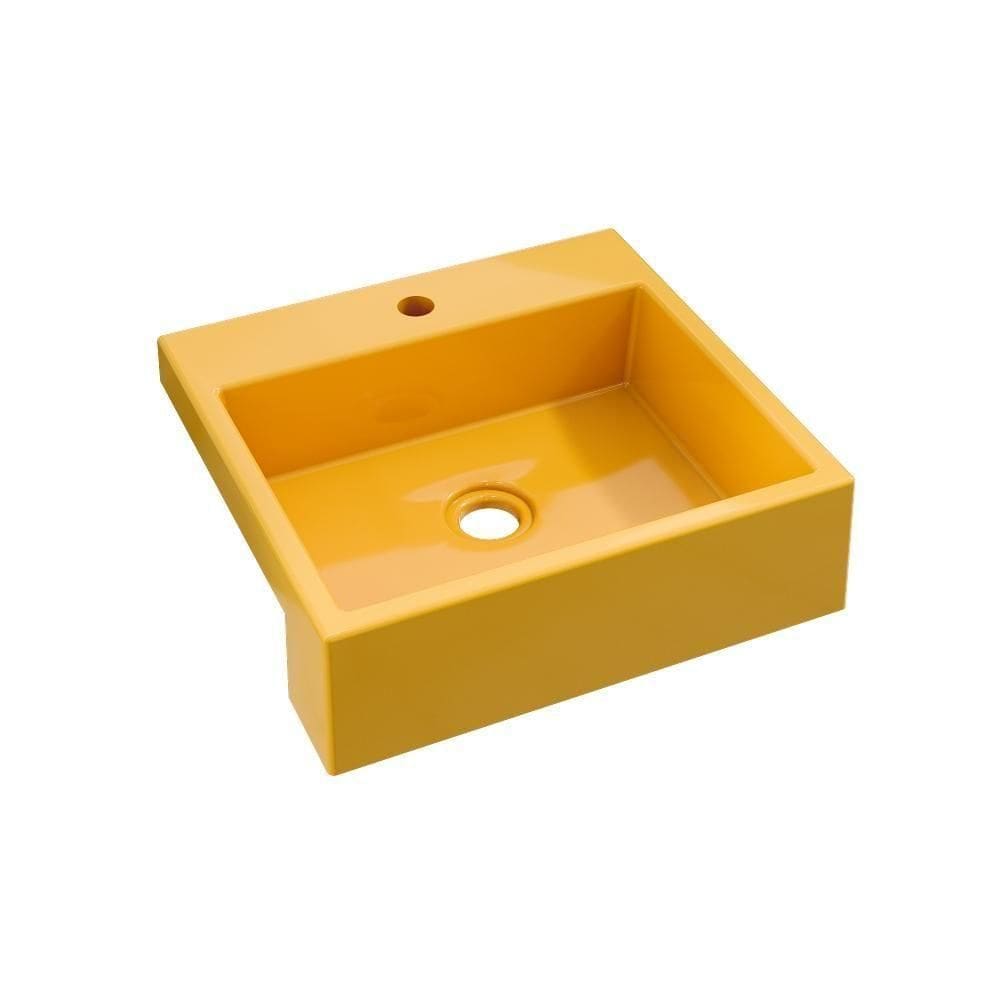 Cuba Semi Encaixe Quadrada Xq395w Colorida Amarelo