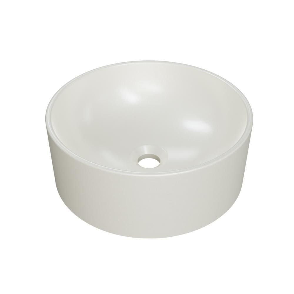 Cuba De Apoio Redonda Bl34w Bege Matte Fosca Bege Matte Fosco