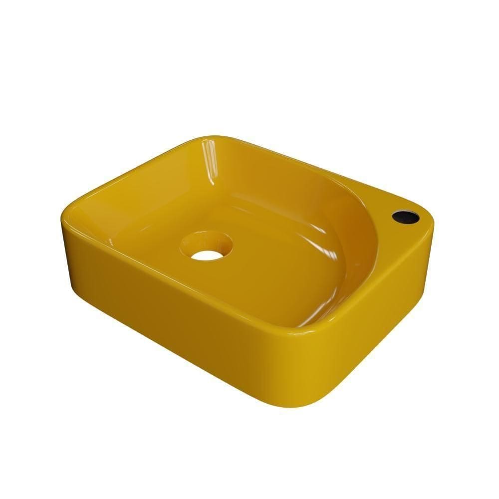 Cuba Apoio Retangular Cross Ro36 Amarelo Amarelo