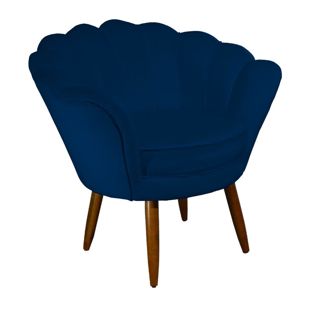 Poltrona Decorativa Pétala Marinho