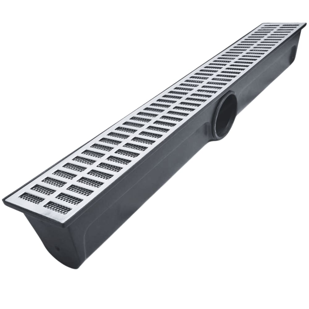Ralo Linear 15x100 Alumínio Coletor Maior Volume Saída Central de 100mm com Tela