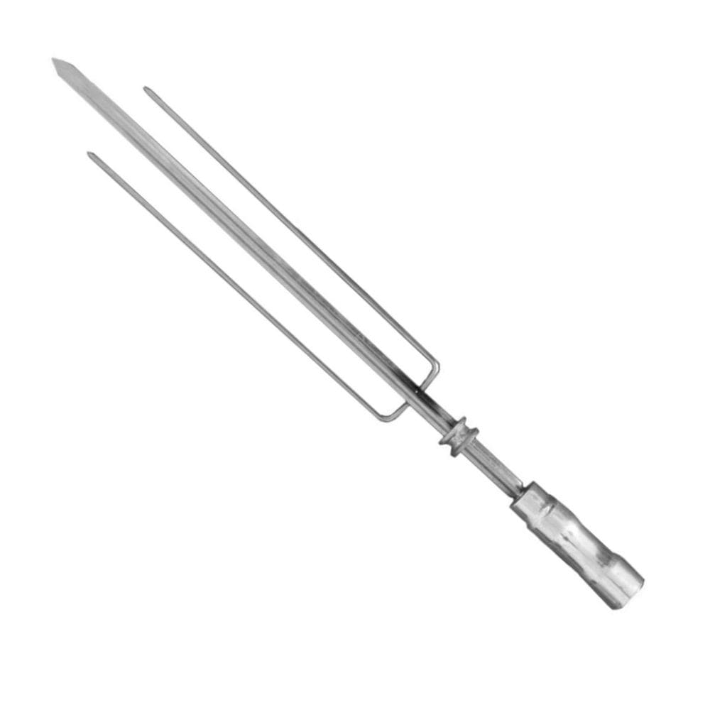 Espeto Triplo com Cabo Térmico 69 cm para Churrasqueirasde Embutir Titan