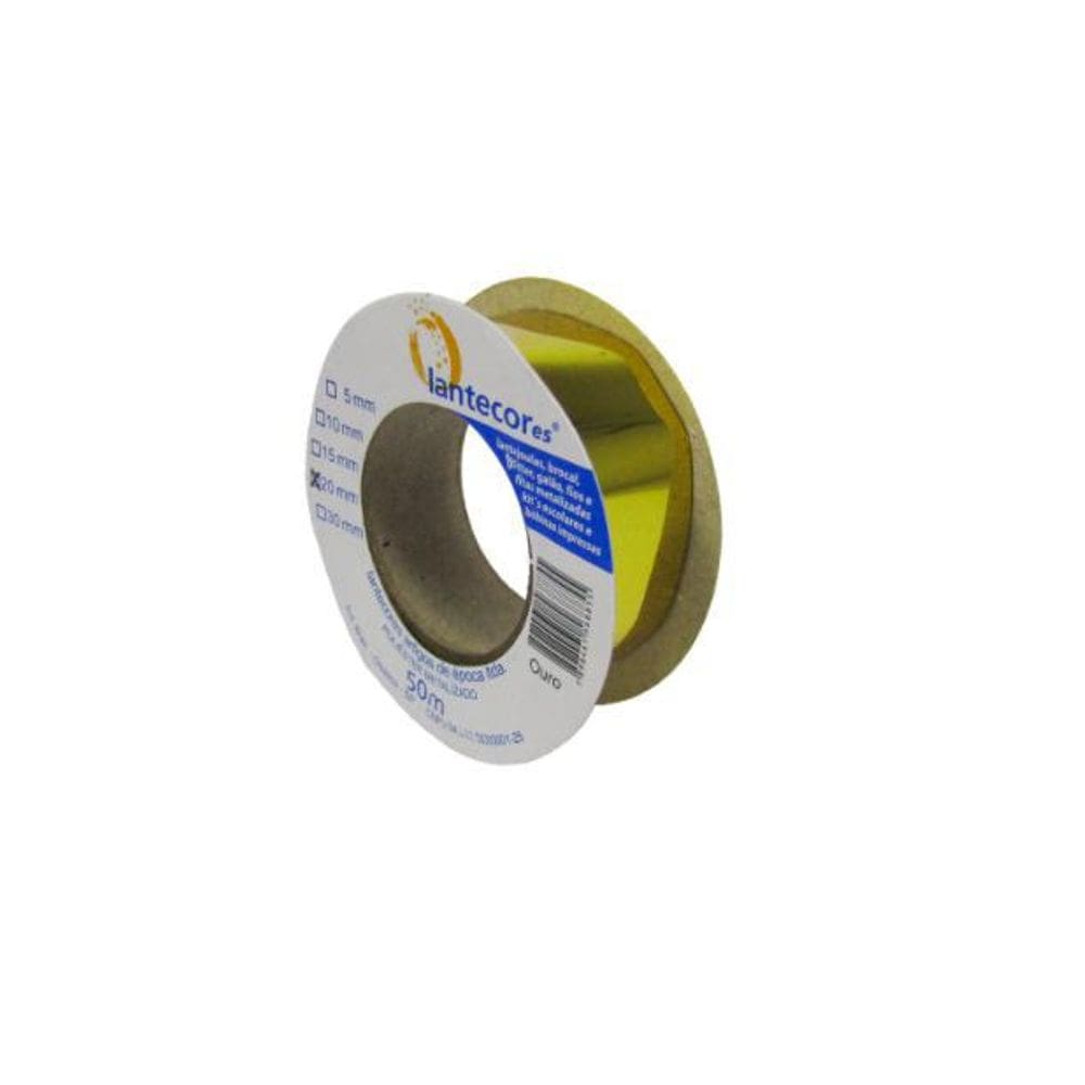 Fita Metaloide 20Mmx50Mts. Ouro Lantecor