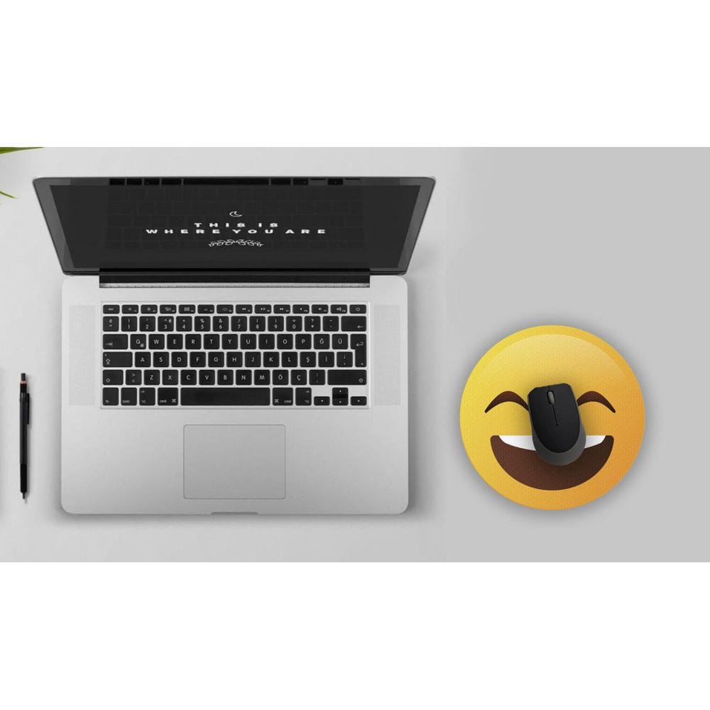 Mousepad / Imã Decorativo Em Neopreme Decor Colorfun Feliz