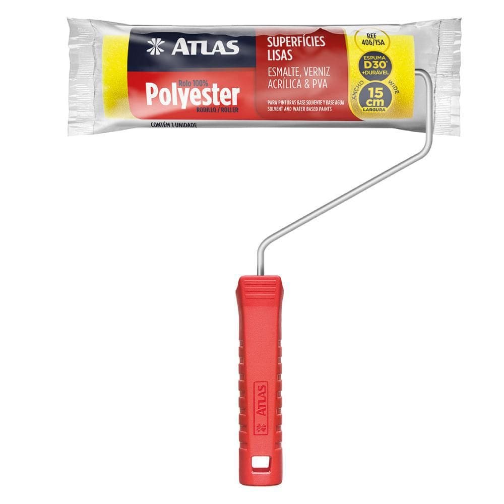 Rolo De Espuma 15Cm Amarelo 406/5A Atlas