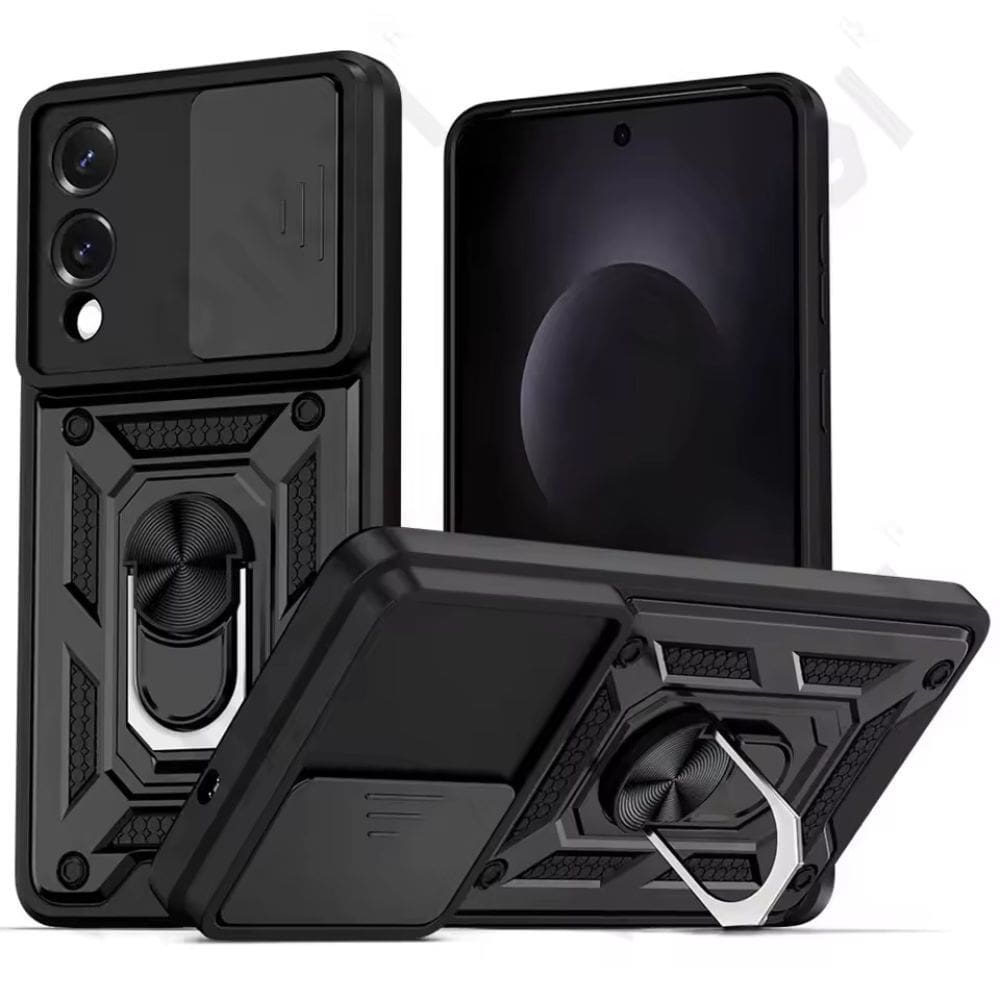 Capa Capinha Case para Samsung Galaxy S25 Edge - Protetora Resistente Anti Impacto Queda Armadura Militar Cor:Preto