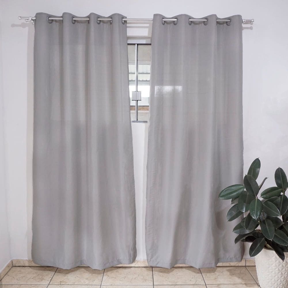 Cortina para Quarto ou Sala Sonia 280x120cm Cinza